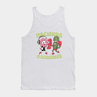 Flower and Cactus Boxing Match Tank Top